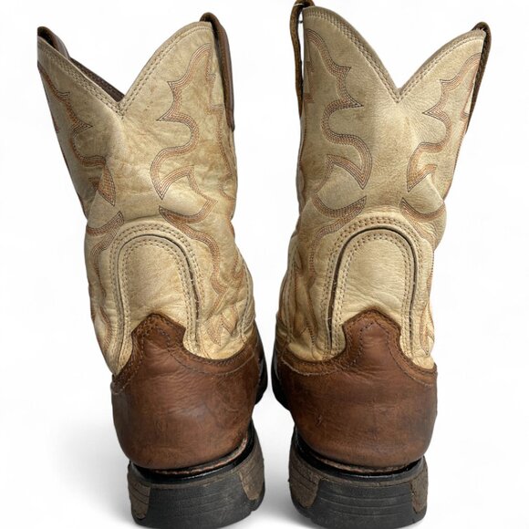 Ariat Square Toe Distressed Leather Western Cowboy Biker Work Boots Men's 12 D - Picture 8 of 13